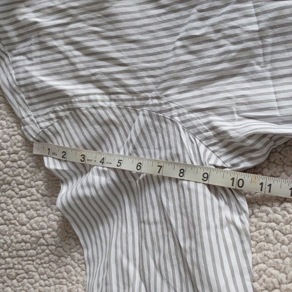 NWT Polo Ralph Lauren Classic Fit Size XL Grey White Stripe Button Down Shirt - Picture 6 of 14